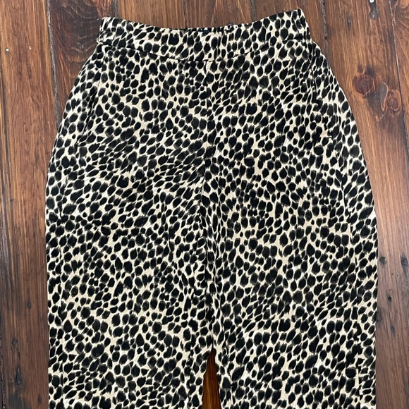 J. Crew Jamie leopard pant size 00 - Picture 5 of 10